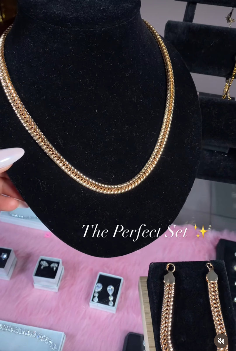 Golden Chain link set – Glamorous Essentials