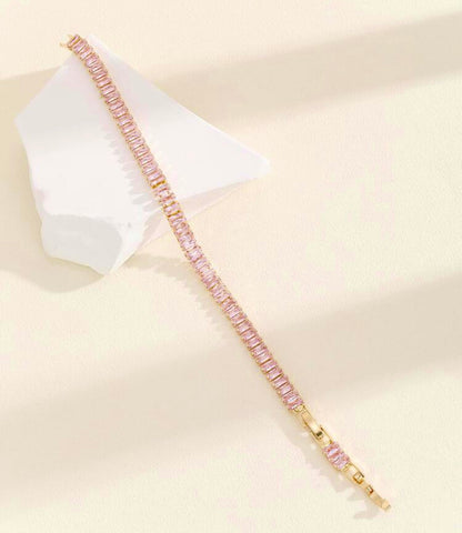 Pink Elegant tennis bracelet