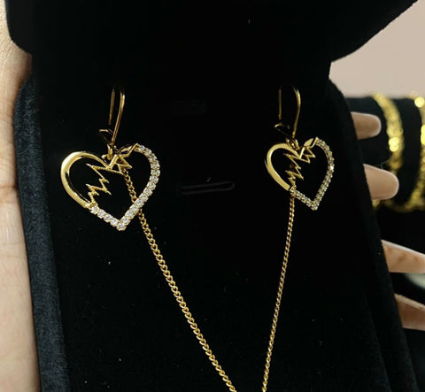 Heartbeat earrings