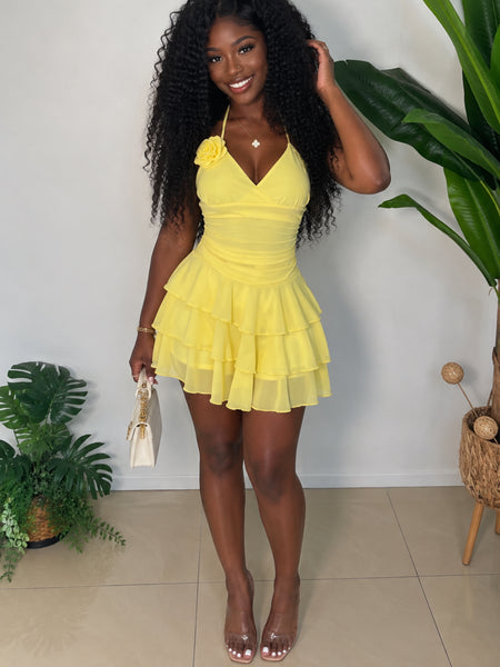 Sunflower Babydoll Dress