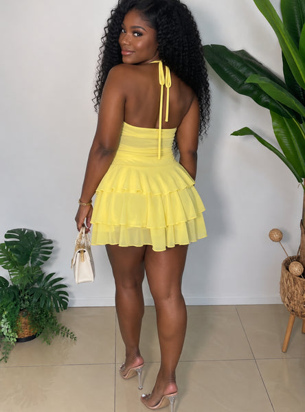 Sunflower Babydoll Dress