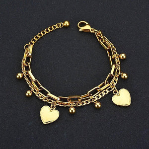 Heart Charm bracelet