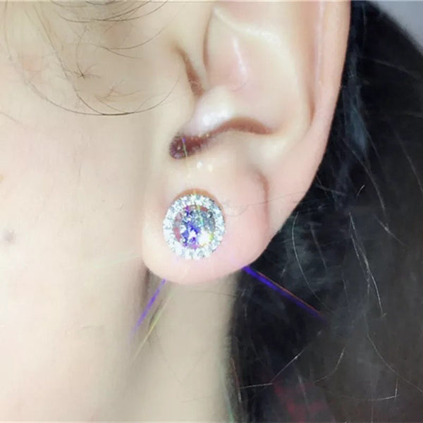 Icy stud earrings