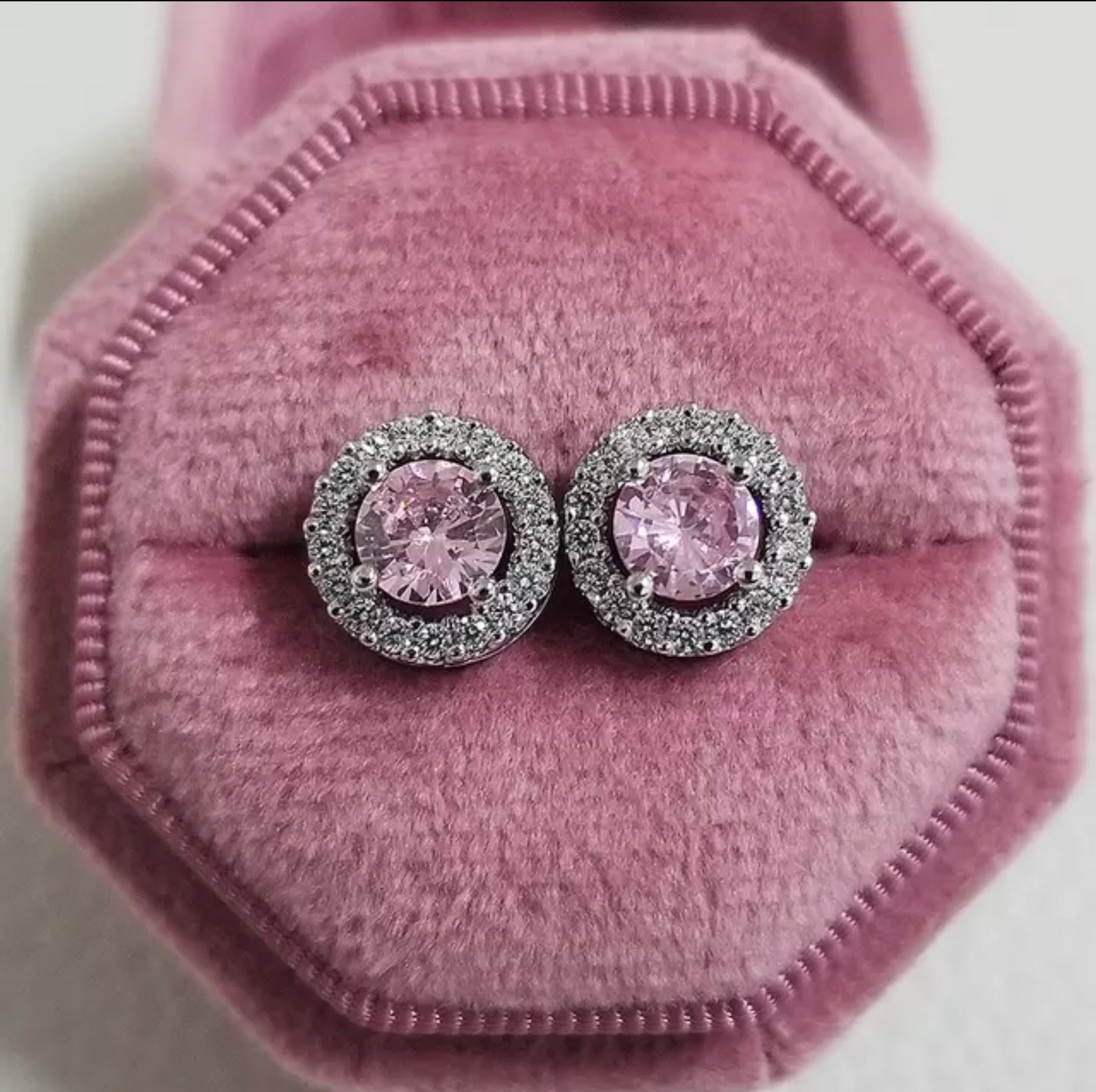 Pink Ice studs