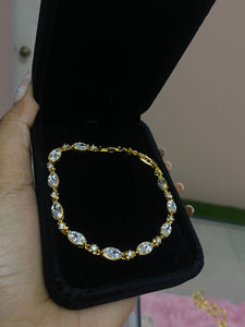 Golden ice bracelet