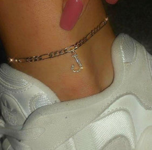 Letter anklet